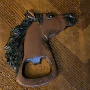 Dark Brown Horse Head Bottle Opener
